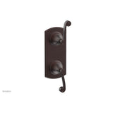 Phylrich - 1/2'' Mini Therm Trim   3 Ring Curved Handles - Weathered Copper