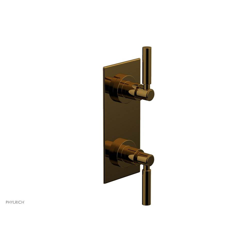 Phylrich - 1/2'' Mini Therm W Vol/Div - French Brass