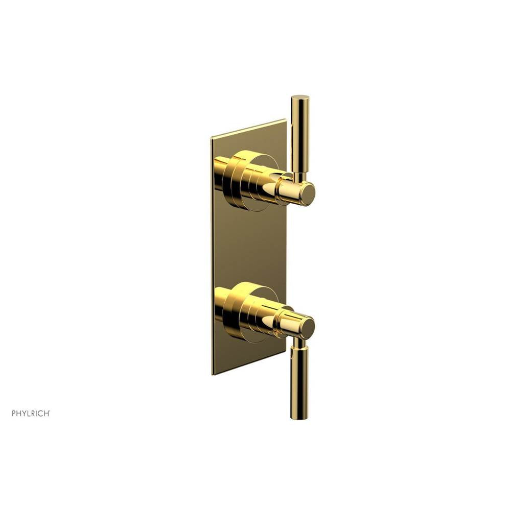 Phylrich - 1/2'' Mini Therm W Vol/Div - Polished Gold