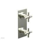Phylrich - BASIC 1/2'' Thermostatic Valve with Volume Control or Diverter Cross Handles 4-350 - Burnished Nickel