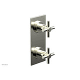 Phylrich - BASIC 1/2'' Thermostatic Valve with Volume Control or Diverter Cross Handles 4-350 - Satin Nickel