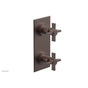 Phylrich - 1/2'' Mini Therm, Basic Blade Cross Hdls - Weathered Copper