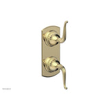 Phylrich - Georgian & Barcelona Volume Control/Diverter Trim - Lever Handle 4-376 - Polished Brass Uncoated