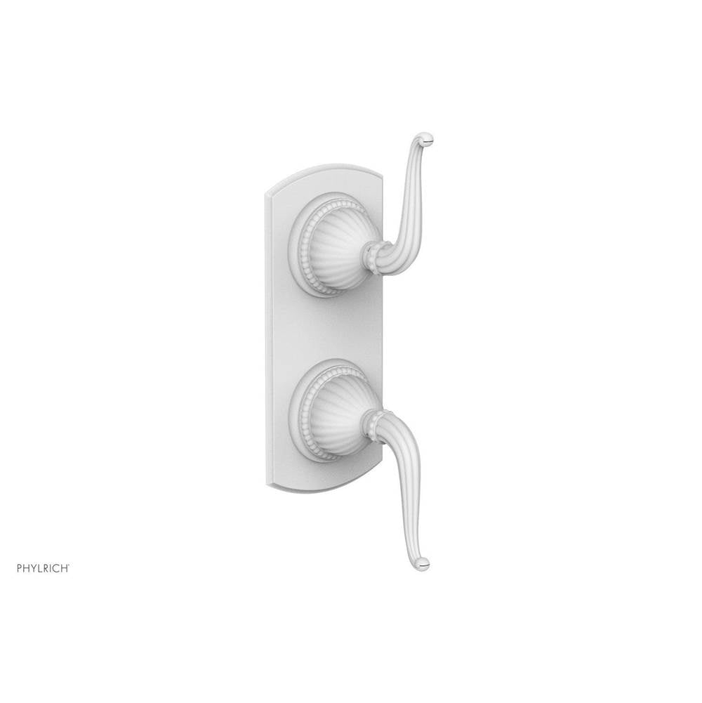 Phylrich - Georgian & Barcelona Volume Control/Diverter Trim - Lever Handle 4-376 - Satin White