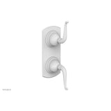 Phylrich - Georgian & Barcelona Volume Control/Diverter Trim - Lever Handle 4-376 - Satin White