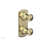 Phylrich - Georgian & Barcelona Volume Control/Diverter Trim - Round Handle 4-382 - Polished Brass Uncoated