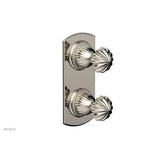 Phylrich - Georgian & Barcelona Volume Control/Diverter Trim - Round Handle 4-382 - Polished Chrome