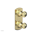 Phylrich - Georgian & Barcelona Volume Control/Diverter Trim - Round Handle 4-382 - Polished Brass