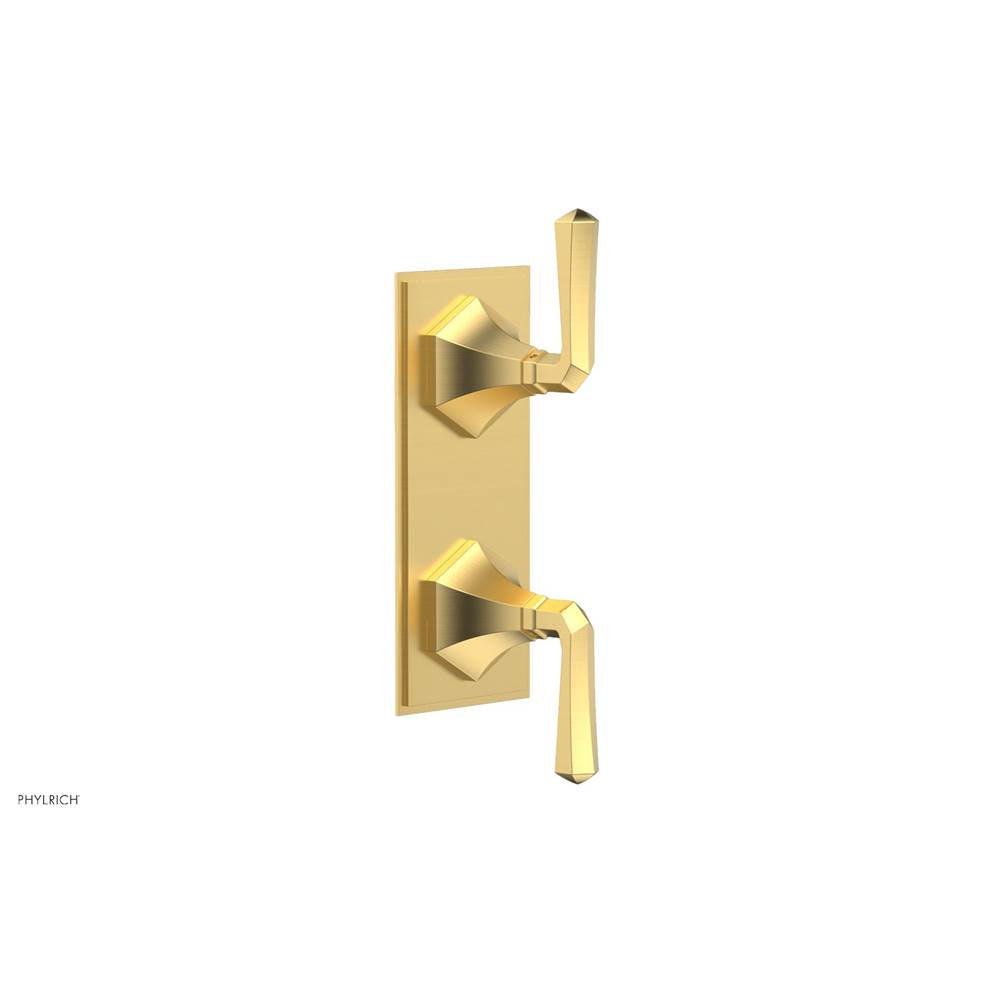 Phylrich - 1/2'' Mini Therm 2 Hdl  Le Verre & La Crosse   Lever Hdls - Burnished Gold