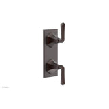 Phylrich - 1/2'' Mini Therm 2 Hdl  Le Verre & La Crosse   Lever Hdls - Weathered Copper