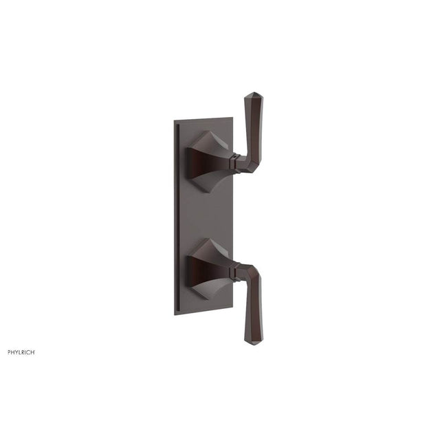 Phylrich - 1/2'' Mini Therm 2 Hdl  Le Verre & La Crosse   Lever Hdls - Weathered Copper