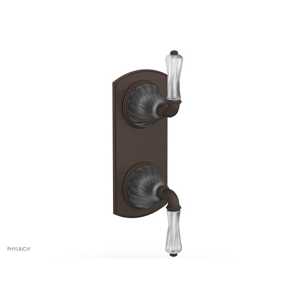 Phylrich - MIRABELLA 1/2'' Thermostatic Valve with Volume Control or Diverter 4-406 - Antique Bronze