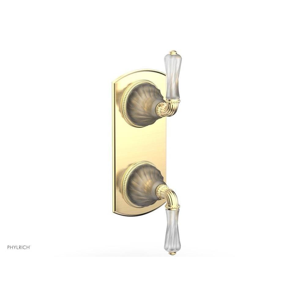 Phylrich - MIRABELLA 1/2'' Thermostatic Valve with Volume Control or Diverter 4-406 - Polished Nickel