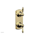 Phylrich - REVERE & SAVANNAH 1/2'' Thermostatic Valve with Volume Control or Diverter 4-420 - Polished Brass Uncoated