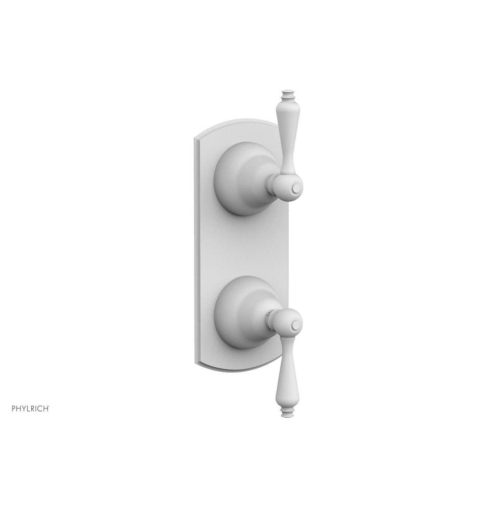 Phylrich - REVERE & SAVANNAH 1/2'' Thermostatic Valve with Volume Control or Diverter 4-420 - Satin White