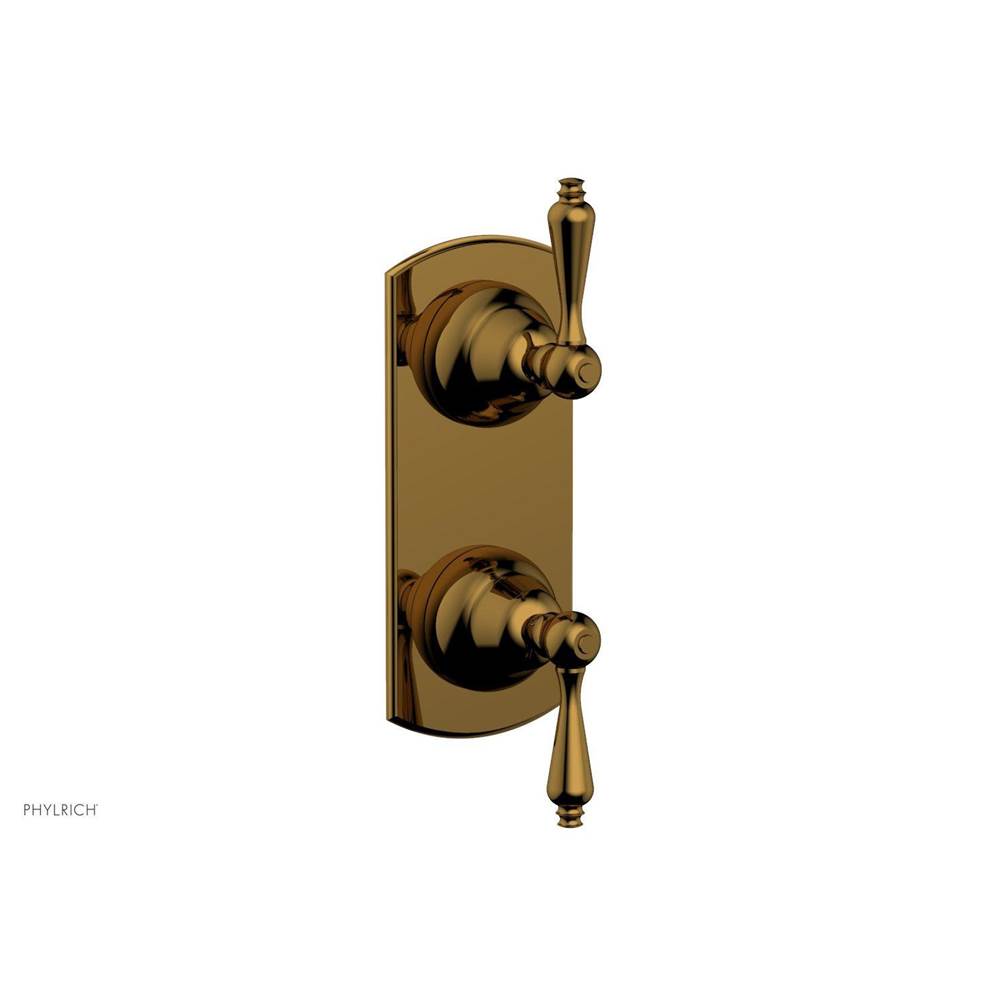 Phylrich - REVERE & SAVANNAH 1/2'' Thermostatic Valve with Volume Control or Diverter 4-420 - French Brass