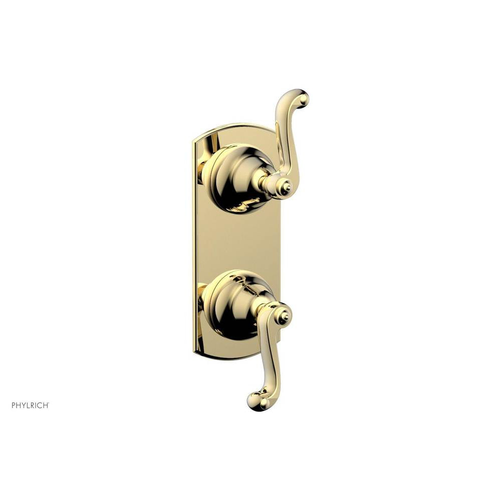 Phylrich - REVERE & SAVANNAH 1/2'' Thermostatic Valve with Volume Control or Diverter 4-426 - Antique Brass