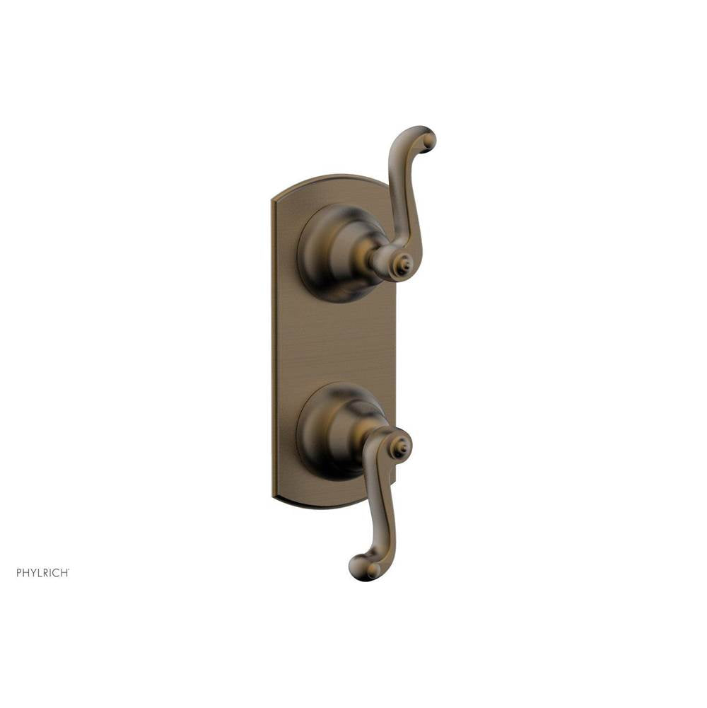 Phylrich - REVERE & SAVANNAH 1/2'' Thermostatic Valve with Volume Control or Diverter 4-426 - Antique Bronze
