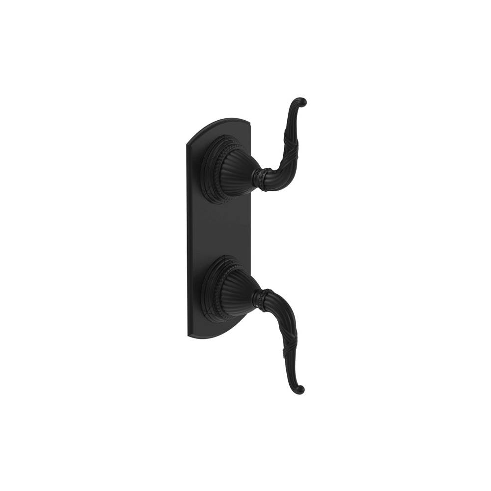 Phylrich - 1/2'' Mini Therm W Vol/Div - Matte Black