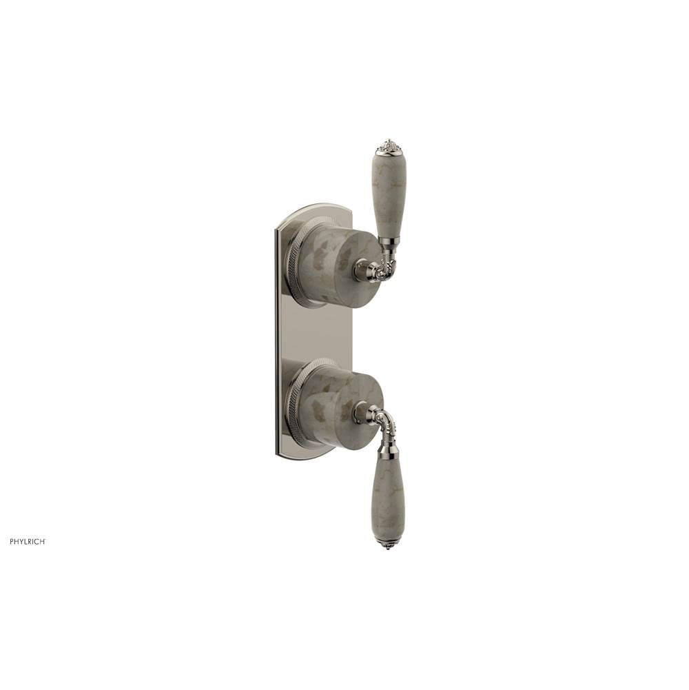 Phylrich - 1/2'' Mini Therm 2 Hdl  Trim - Polished Nickel
