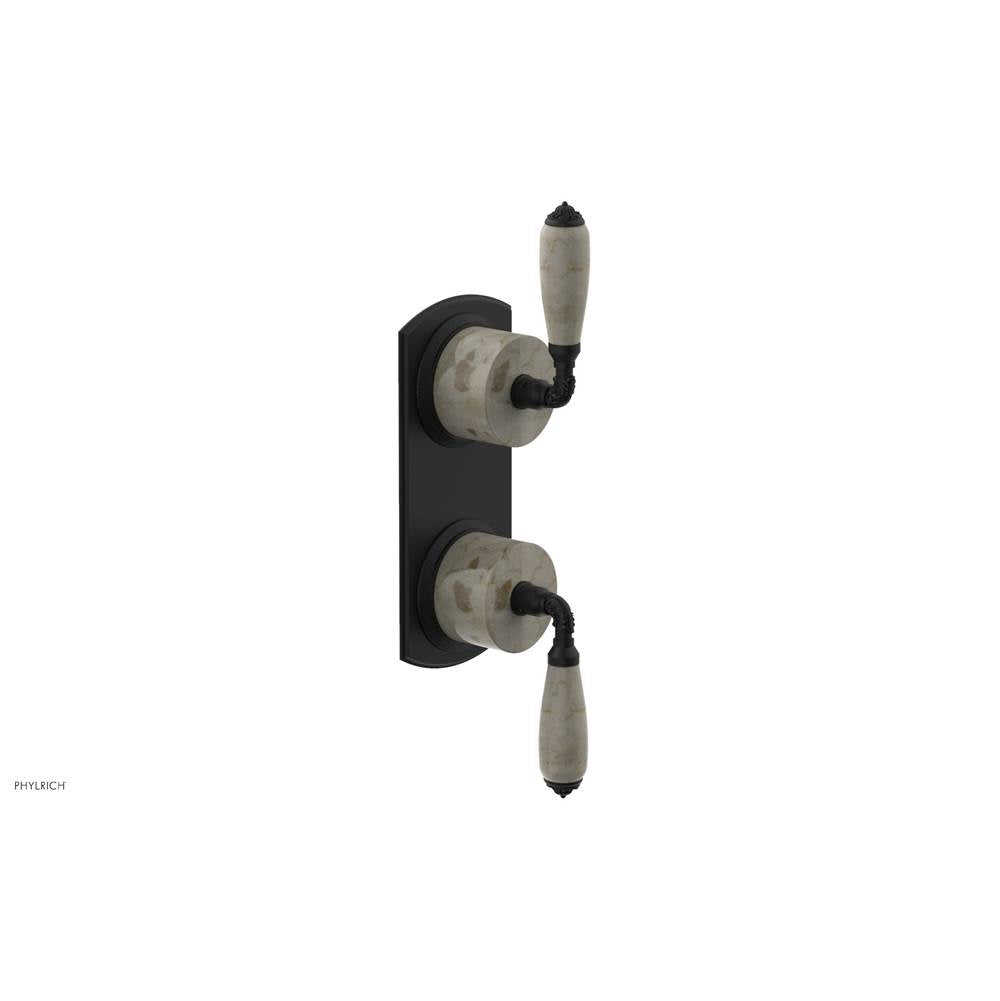 Phylrich - 1/2'' Mini Therm 2 Hdl  Trim - Matte Black