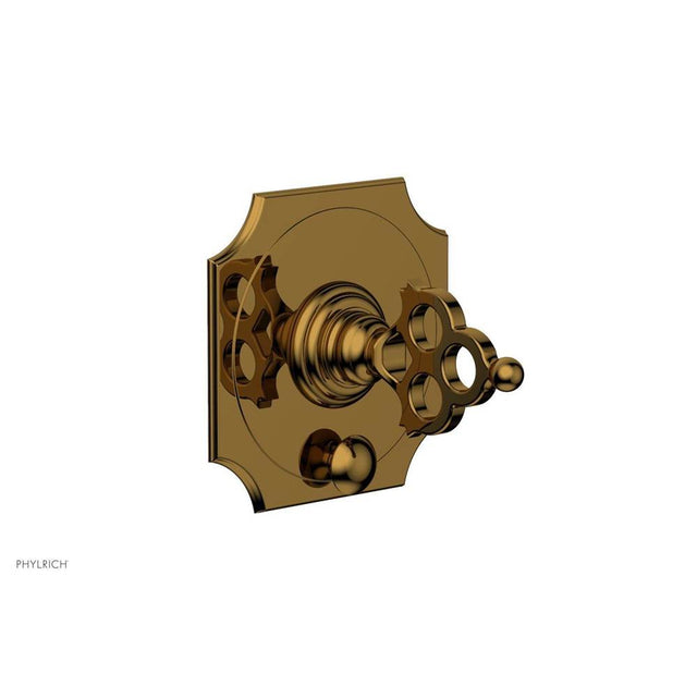 Phylrich - MAISON Pressure Balance Shower Plate with Diverter and Handle Trim Set 4-470 - French Brass