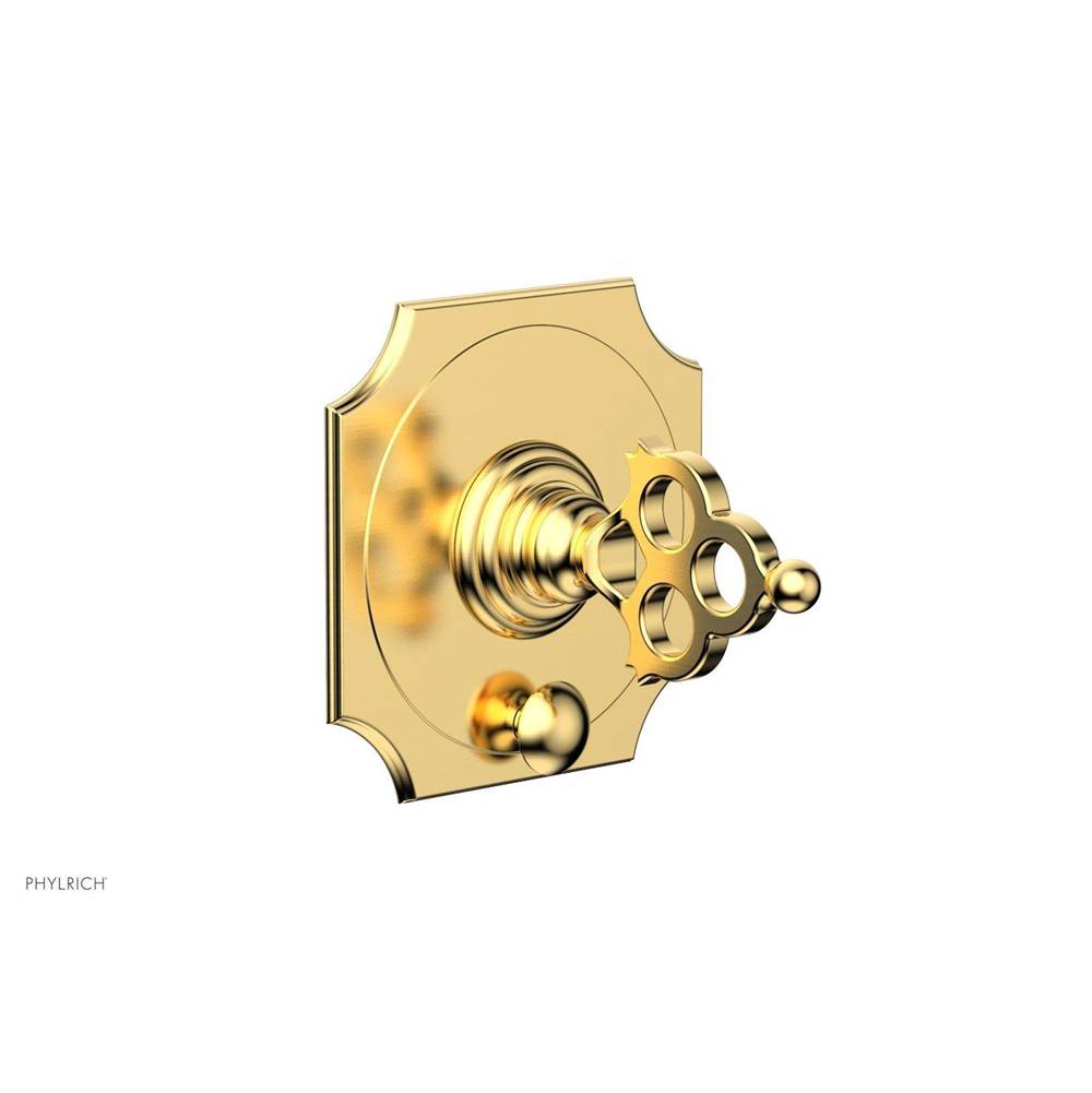 Phylrich - MAISON Pressure Balance Shower Plate with Diverter and Handle Trim Set 4-470 - Satin Gold
