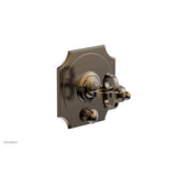 Phylrich - COURONNE Pressure Balance Shower Plate with Diverter and Handle Trim Set 4-473 - Antique Brass