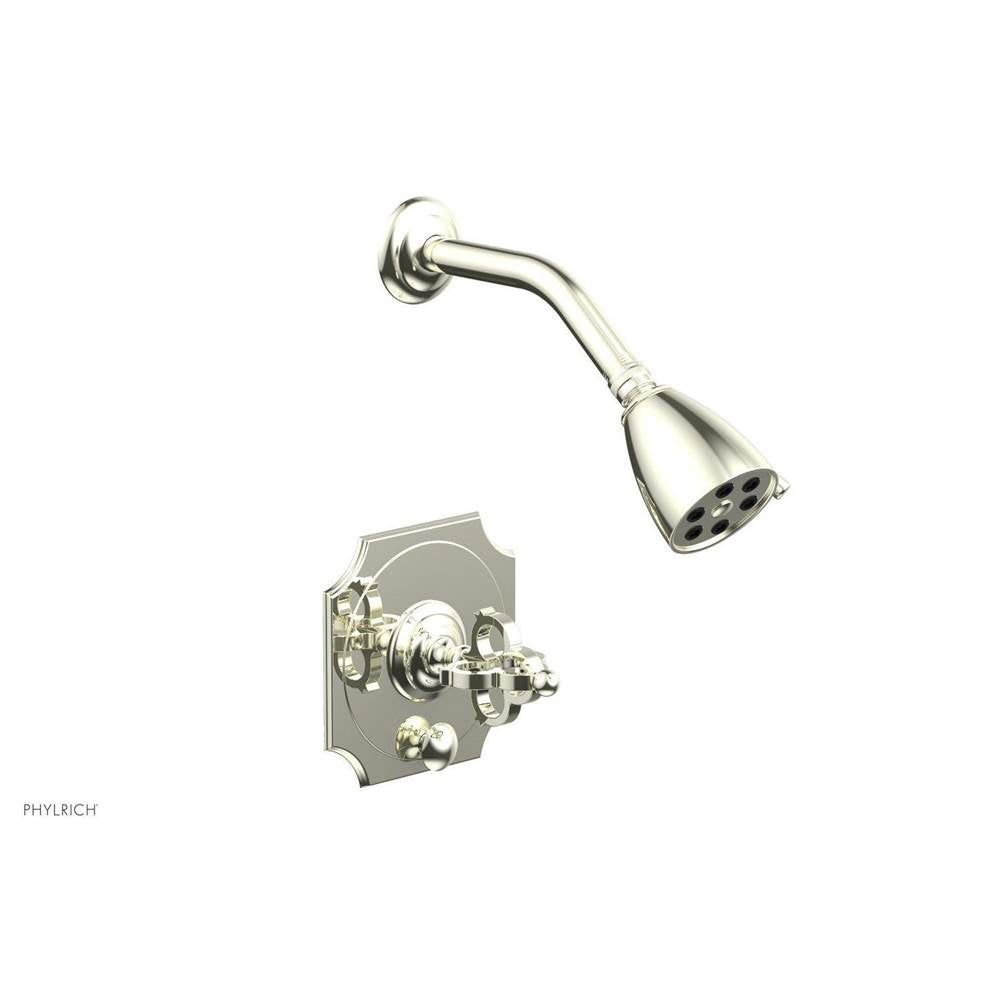 Phylrich - COURONNE Pressure Balance Shower and Diverter Set (Less Spout) 4-474 - Burnished Nickel