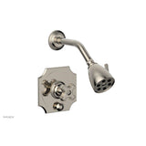Phylrich - MARVELLE Pressure Balance Shower and Diverter Set (Less Spout), Cross Handle 4-477 - Polished Nickel