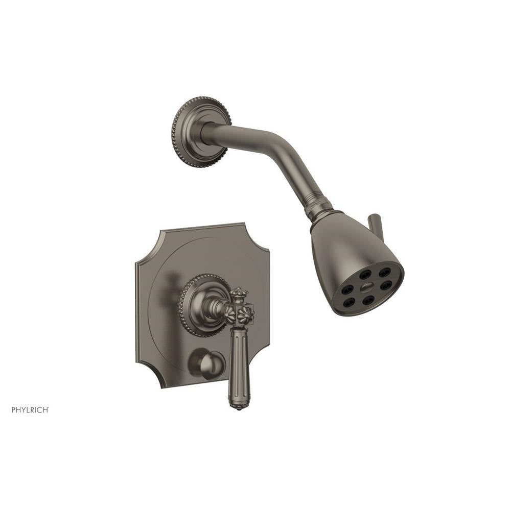 Phylrich - MARVELLE Pressure Balance Shower and Diverter Set (Less Spout), Lever Handle 4-478 - Burnished Nickel