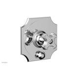 Phylrich - MARVELLE Pressure Balance Shower Plate with Diverter and Handle Trim Set 4-479 - Satin Brass