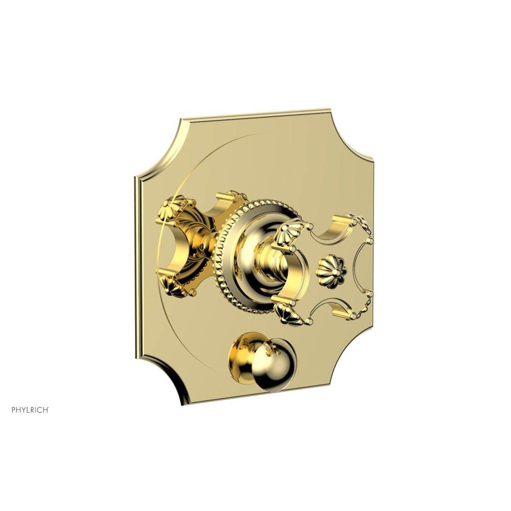 Phylrich - MARVELLE Pressure Balance Shower Plate with Diverter and Handle Trim Set 4-479 - French Brass