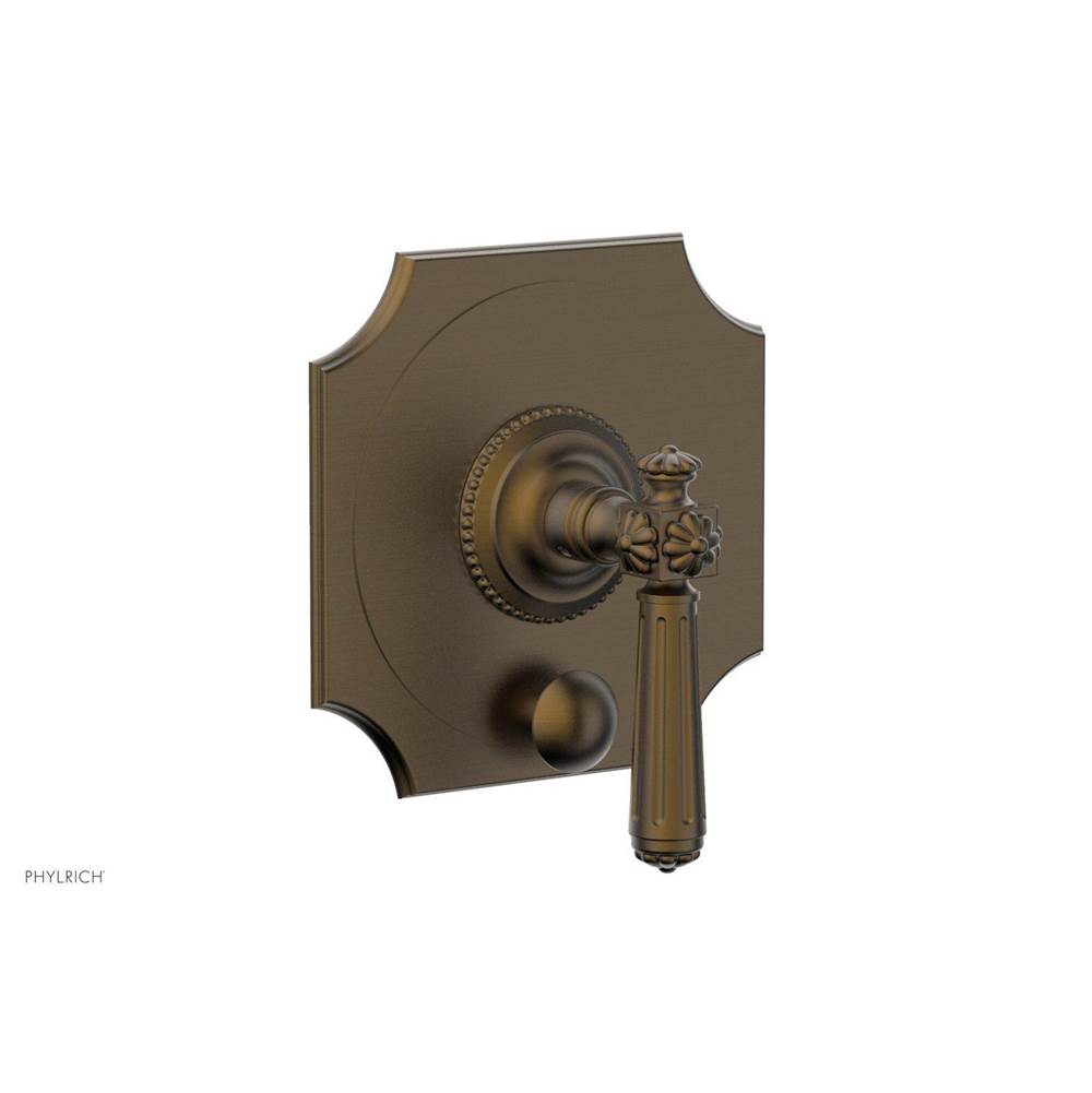 Phylrich - MARVELLE Pressure Balance Shower Plate with Diverter and Handle Trim Set 4-480 - Old English Brass