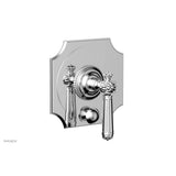 Phylrich - MARVELLE Pressure Balance Shower Plate with Diverter and Handle Trim Set 4-480 - Satin Brass