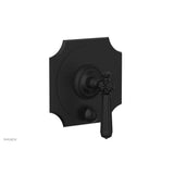 Phylrich - MARVELLE Pressure Balance Shower Plate with Diverter and Handle Trim Set 4-480 - Matte Black