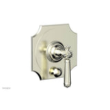 Phylrich - MARVELLE Pressure Balance Shower Plate with Diverter and Handle Trim Set 4-480 - Satin Nickel