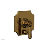 Phylrich - MARVELLE Pressure Balance Shower Plate with Diverter and Handle Trim Set 4-480 - French Brass