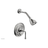 Phylrich - BEADED Pressure Balance Shower and Diverter Set (Less Spout), Lever Handle 4-481 - Satin chrome
