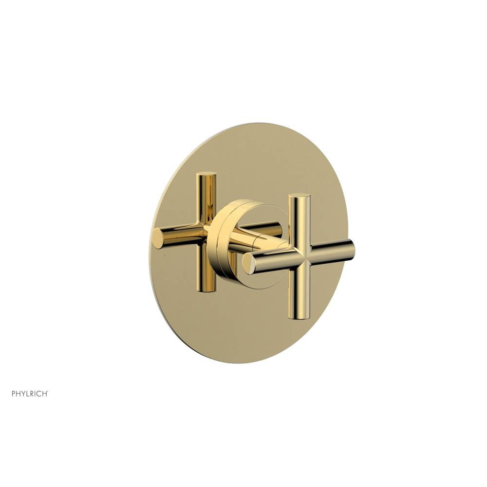 Phylrich - Transition 1/2in or 3/4in Thermostatic Shower Trim - Polished Brass Uncoated