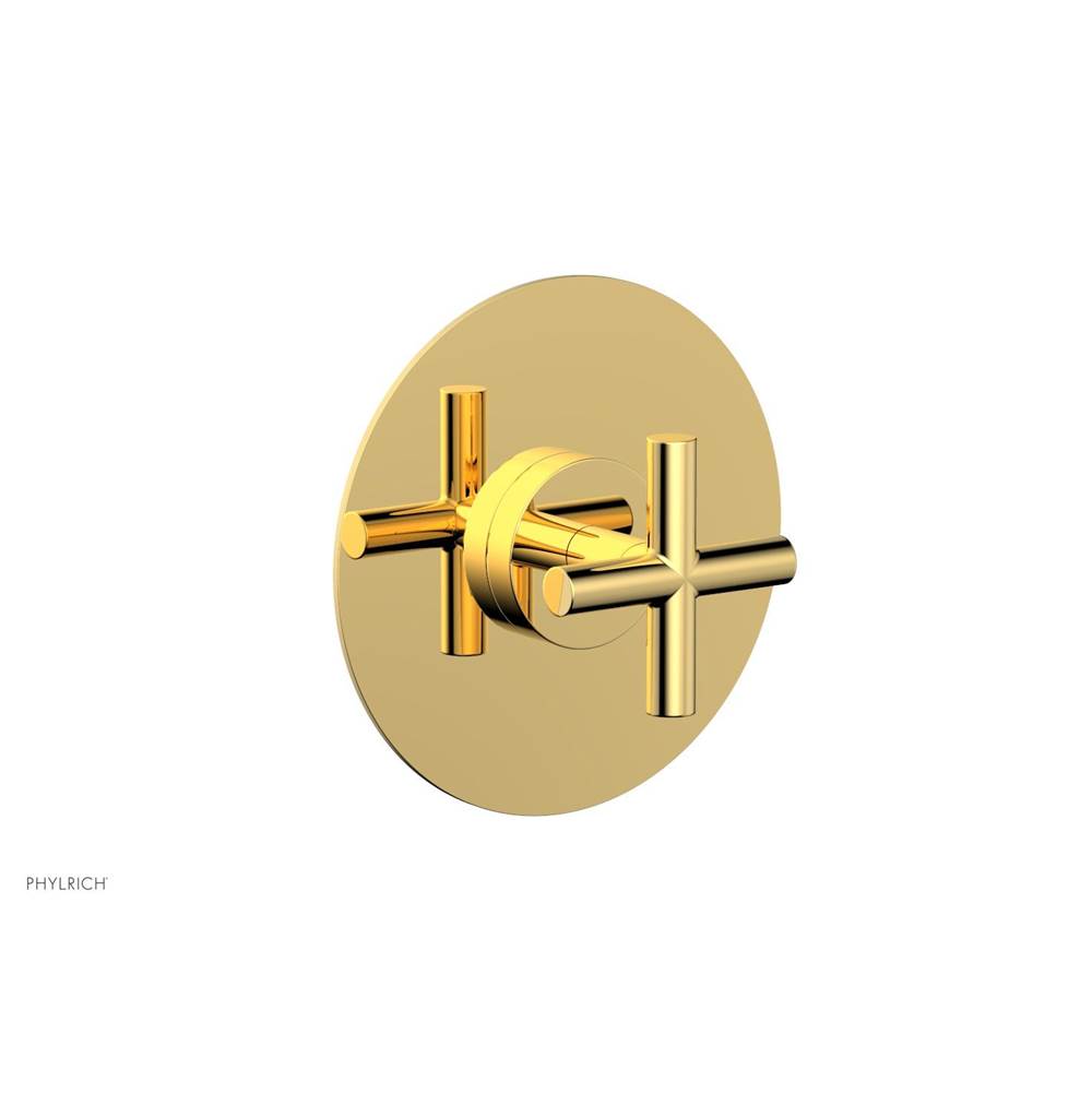 Phylrich - Transition 1/2in or 3/4in Thermostatic Shower Trim - Polished Gold
