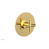 Phylrich - Transition 1/2in or 3/4in Thermostatic Shower Trim - Polished Gold