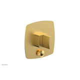 Phylrich - Pb  Radi  Shwr Plate W/Div, Blade Handle - Burnished Gold