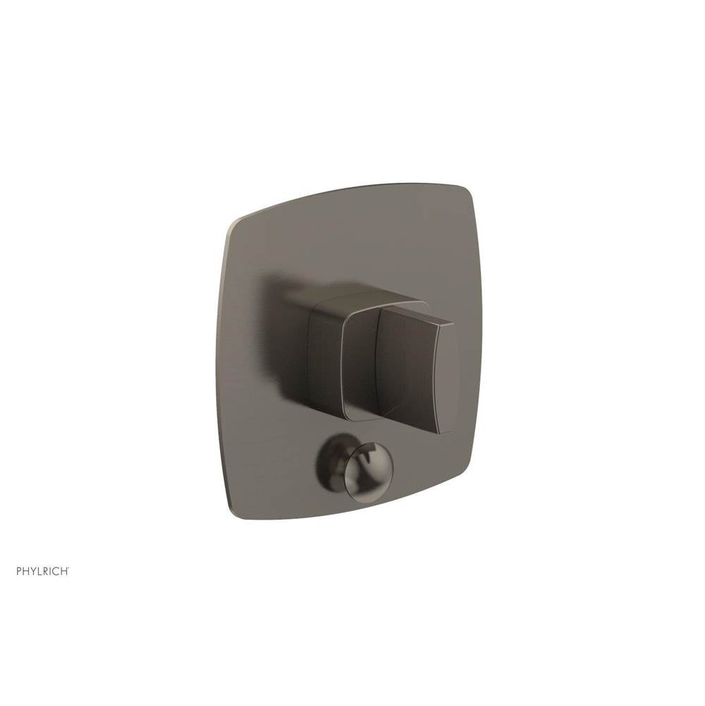 Phylrich - Pb  Radi  Shwr Plate W/Div, Blade Handle - Pewter
