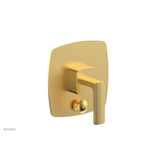 Phylrich - Pb  Radi  Shwr Plate W/Div, Lever Handle - Burnished Gold