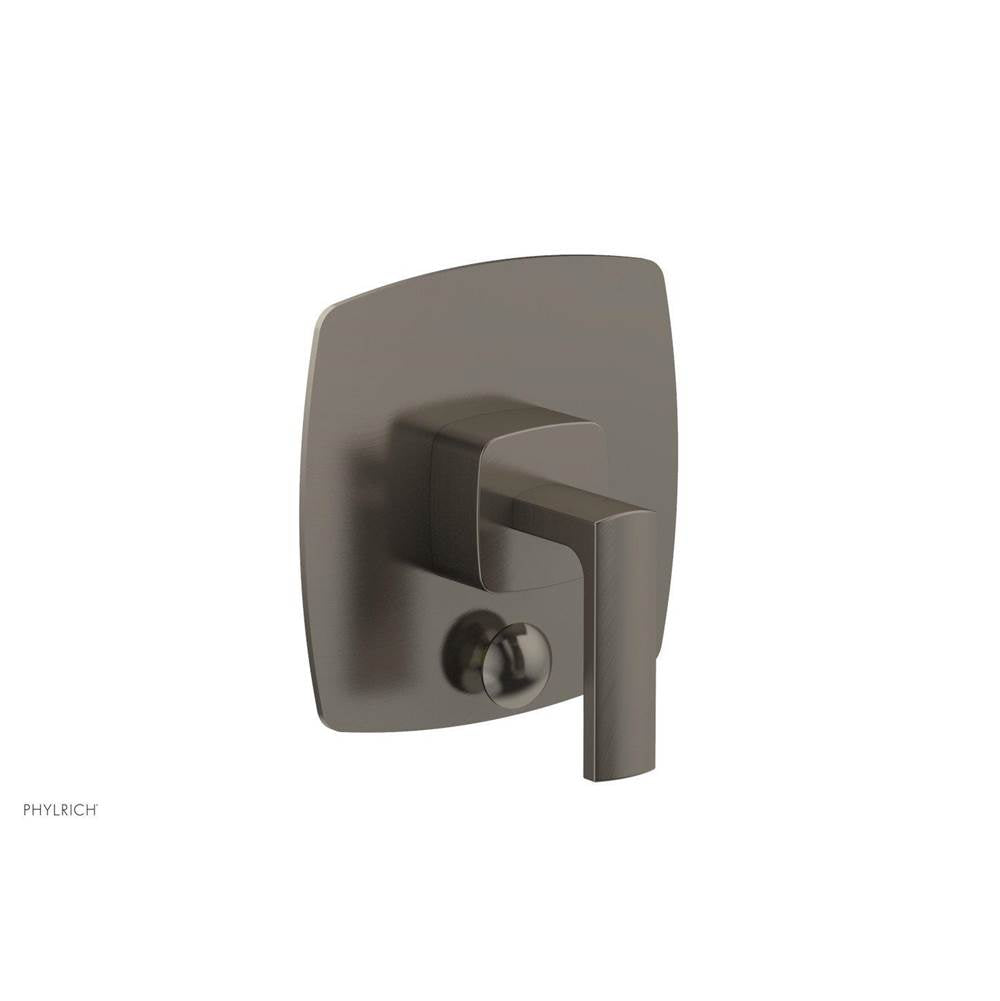 Phylrich - Pb  Radi  Shwr Plate W/Div, Lever Handle - Pewter