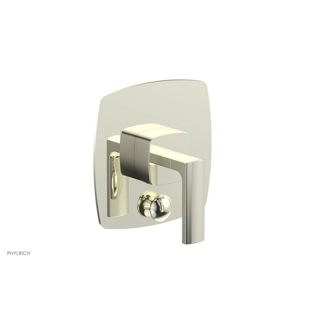 Phylrich - Pb  Radi  Shwr Plate W/Div, Lever Handle - Burnished Nickel