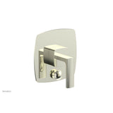 Phylrich - Pb  Radi  Shwr Plate W/Div, Lever Handle - Burnished Nickel