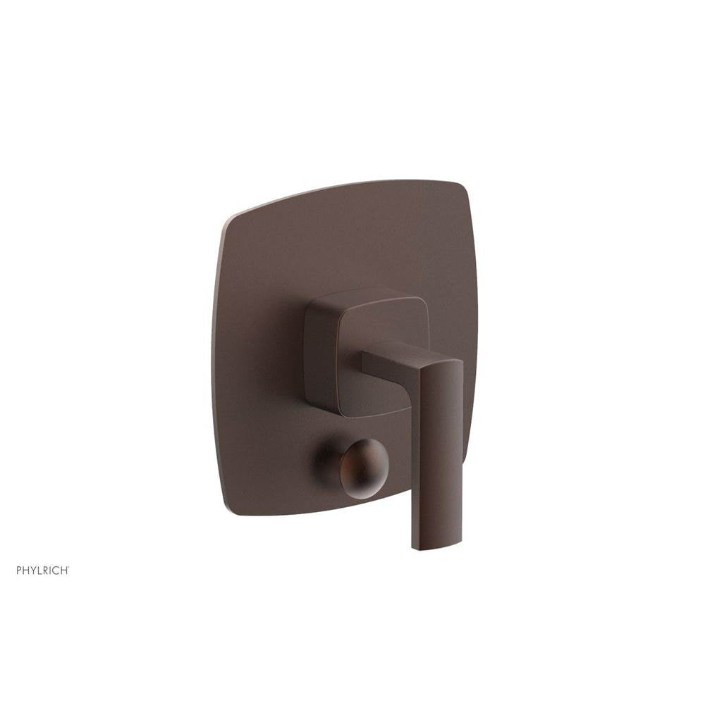 Phylrich - Pb  Radi  Shwr Plate W/Div, Lever Handle - Weathered Copper