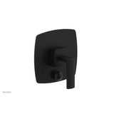 Phylrich - Pb  Radi  Shwr Plate W/Div, Lever Handle - Matte Black